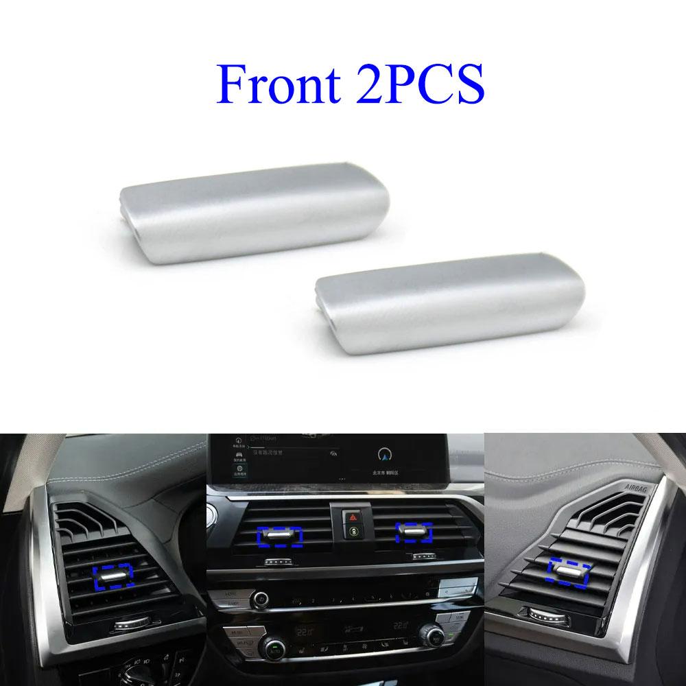 Chrome Plated Trim Rear Air Conditioning Toggle Piece AC Vent Outlet Tab Clip For BMW X3 X4 G01 G02 F97 F98 2018 2019 2020 2021