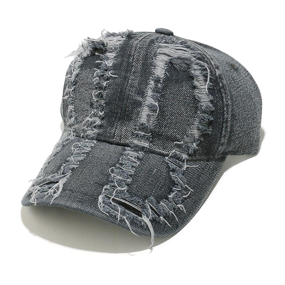 Xiyin Temu European and American retro washed old hole visor cowboy baseball cap spring and summer