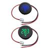 2 Pcs Dc 4-100V Car Voltage Gauge Led Digital Display Waterproof Voltmeter Round Panel Voltage Meter Volt Detector Tester
