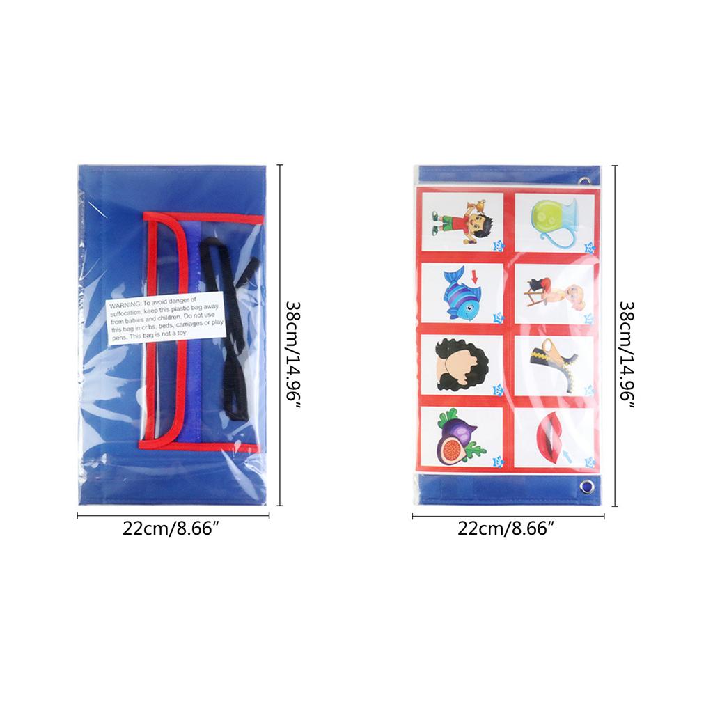 CVC Word Builder Desktop Pocket Chart with Flash Cardsfor Kids, Kindergarten