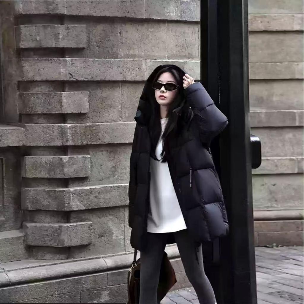 Solid color seasonal warm three-dimensional down cotton clothes hooded short small bread clothes