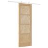 Sliding Door Natural and White 73.5 X 211 Cm
