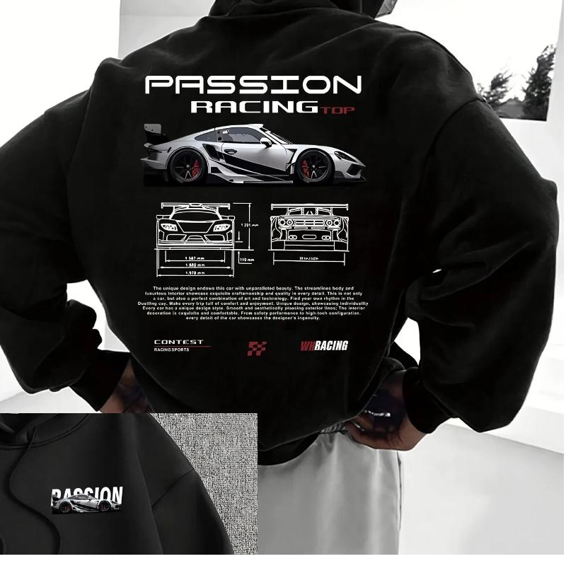 Herren lässiger Hoodie Alphabetdruck lockere Passform - Temu Bahrain Streetwear Herrenbekleidung Hoodies Hoodie Herren einteilig Haikyuu