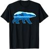 Polar Bear Print Landscape - Save the Polar Bear Cotton Men T Shirt