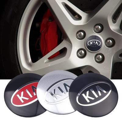 4 szt. Kołpaki Środkowe Koła Samochodu Odznaka Naklejka na Piastę Koła Dekoracja Do Sportage Ceed Sorento Cerato Optima Picanto Rio Soul K5 K3