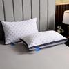 Hotel Quality High and Low Pillows - Durable, Neck Supportive Pillow Inserts for Home, Dormitory, or B&B Use