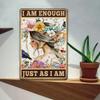 Metal Wall Art Positive Affirmation Inspirational Quote Sign Home Office Decor