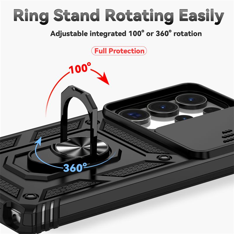 Full Cover For Samsung Galaxy S25 Ultra Case Samsung S25 Ultra Push Window Magnetic Phone Holder Case For Samsung S25 Ultra Case