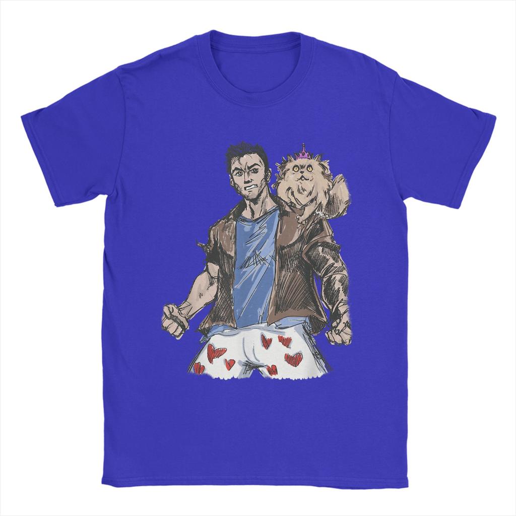 Dungeon Crawler Carl T-Shirt Men Crewneck Cotton T Shirts Short Sleeve Tee Shirt New Arrival Clothing