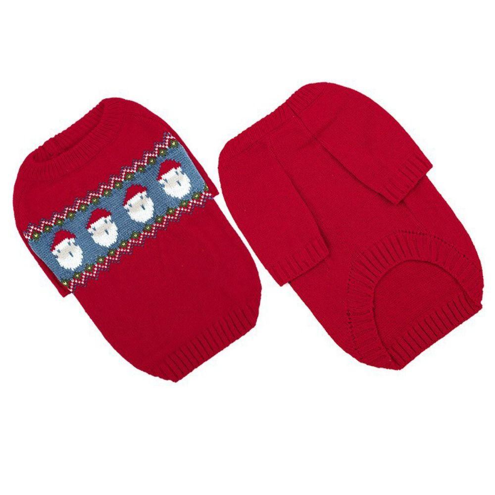 Knitwear Pet Sweater Puppy Pet Turtleneck High Quality Cat Clothes  Christmas Decoration