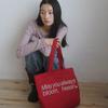Wildflower Print Canvas Bag_Red