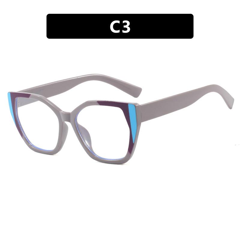 Women's Glasses, Fashionable Cat-eye Large-frame Glasses.