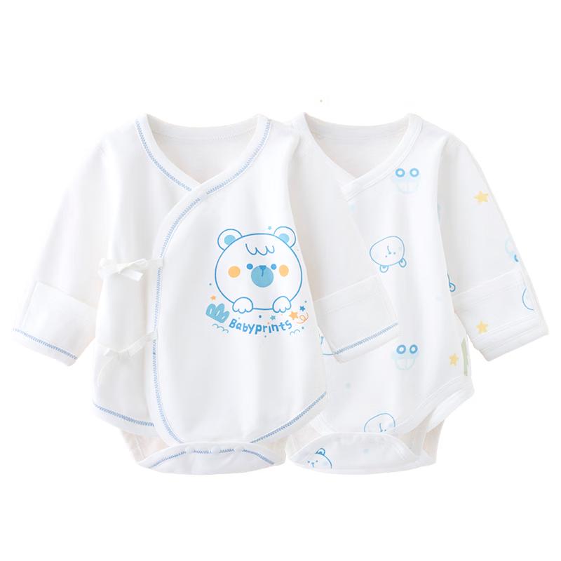 

Babyprints Newborn Long-Sleeve Cotton Bodysuit (2-Pack) 59
