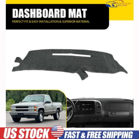 Fits 1997 1998 Chevrolet Silverado Dash Cover Mat Dashboard Pad USA / Light Grey