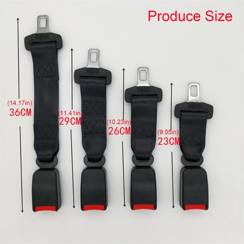 Double Automotive Seatbelt Extenders Heavy Duty ABS Seat Belt Lengtheners Ergonomic Design for Best Passenger Space