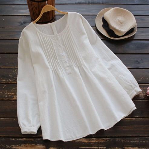 Women S Loose Short Sleeve Basic Casual Polyester Shirt M