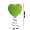 Valentines Tree Topper 3D Heart Shape Velvet Romantic Decoration Flocked Tree Topper For Holiday Christmas Daily Home Indoor