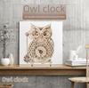 Creative 3D Wooden Owl Clock Puzzle: Challenging Retro Pendulum Model