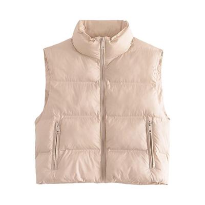 European-American Autumn/Winter Women's Casual Slim Fit Heat-Bonded Three-Color Vest