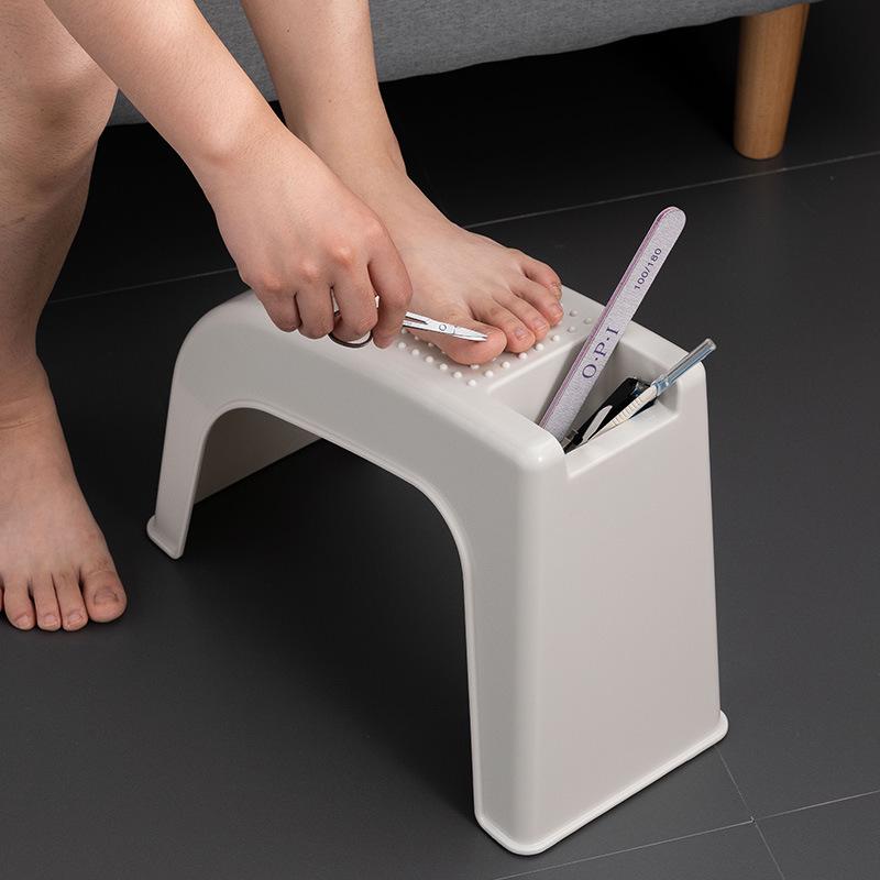 Sgabello Poggiapiedi per Pedicure per Manicure, Taglio Unghie e Depilazione Gambe