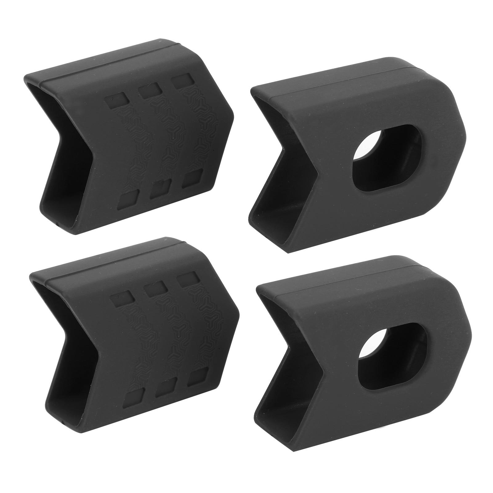

4pcs MTB Road Bike Crank Arm Protector Cover Crankset Cap Protector Silicone Crank BootsRed