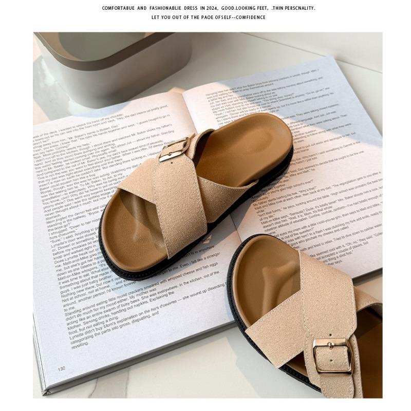 Oversized, Sandals, Thick Bottom, Versatile, Beach Shoes, Seaside, New Style, Outerwear, Women's, Slippers