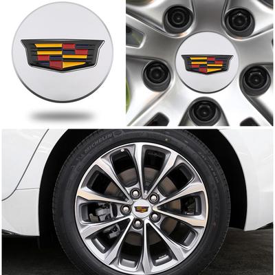 4 pièces 66mm Cache-moyeu de roue pour Escalade XT5 XT6 CT5 CT6 XTS CT4 Emblème de pneu de voiture Accessoires de style de voiture