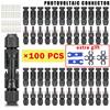 600/400/200/100/40/20/10Pcs Solar Connectors PV Plugs 1000V 30A Solar Panel Connector Kit Available for PV/MC Cables 2.5/4/6mm²