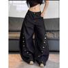 Vintage Baggy Jeans Men Women High Waist Wide Leg Denim Pants Streetwear Style