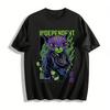 Unabhängige Skateboard-Katze Grafik Streetwear Oberteil Reines Baumwoll-T-Shirt