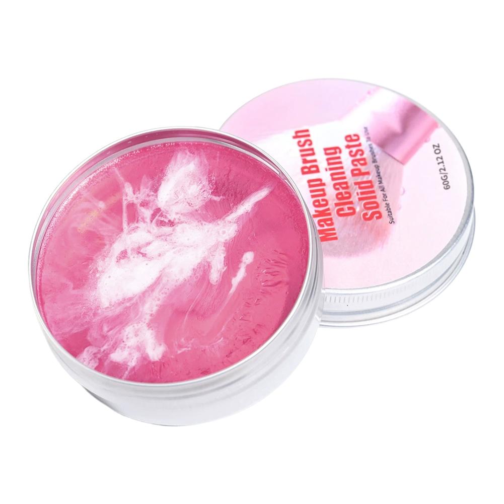 Мыло для очистки кистей для макияжа, твердое, очищающий коврик для кистей, удаляет косметический цвет, очищающая подушечка для кистей, для очистки губок и кистей для макияжа