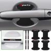 Car Door Handle Sticker Protector Film Door Bowl Anti-Scratch Guards Strip Black