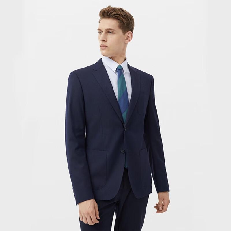 Men s Slim Fit Notched Lapel Business Casual Suit Set S