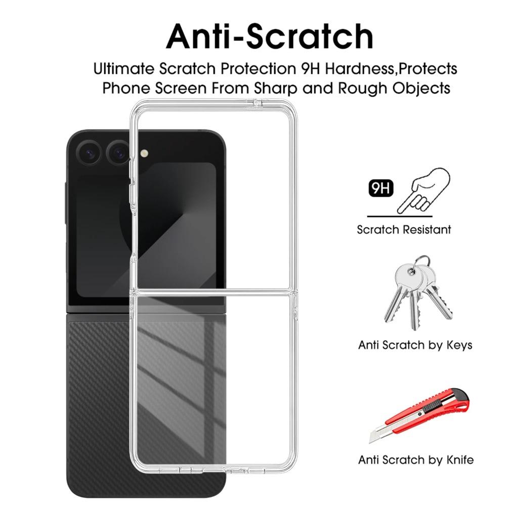 High HD Clear Anti-scratch Magnetic Charge Phone Case For Samsung Galaxy Z Flip 7 FE 6 5 4 3 PC Slim Drop-Proof Protection Cover