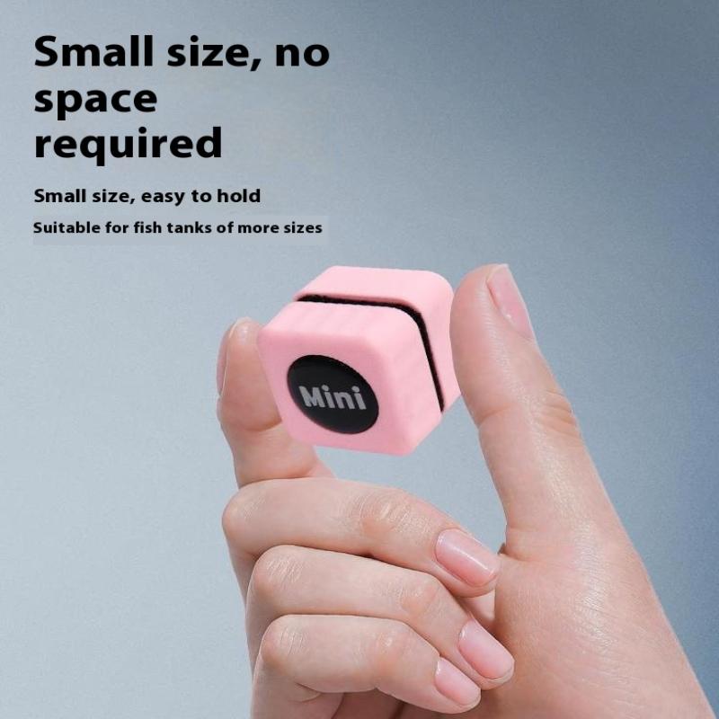 1Pc Mini Aquarium Glass Cleaner Scratch-Resistant Glass Cleaner Magnetic Brush For Small Aquarium Glass And Acrylic Aquarium