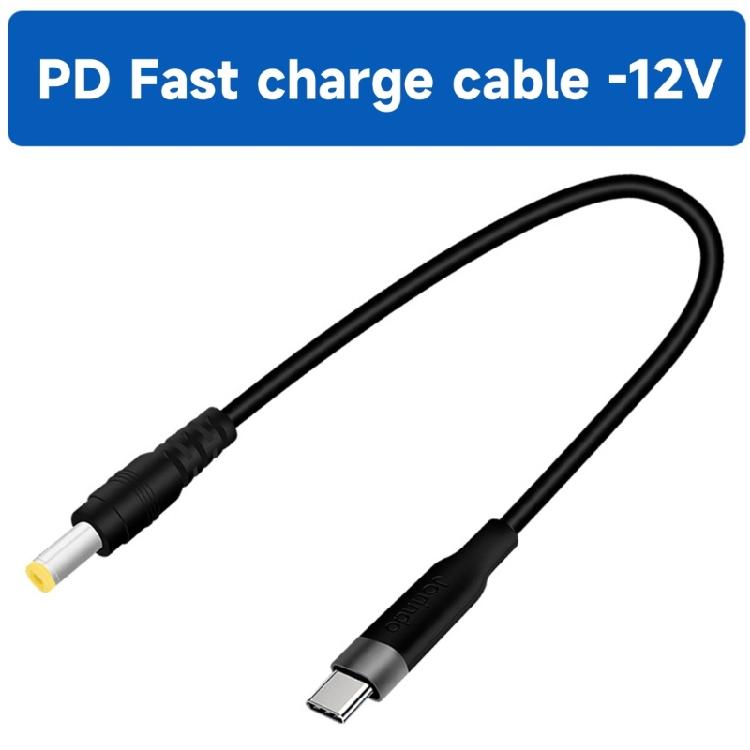 USB C to DC5.5mmX2.1mm Power Cord USB Type C Input to DC12V Out Charging Durable