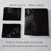 Black Cat Bedding Set Digital Printed Soft Comfortable Duvet Cover King Queen Twin Single Size for Bithday Gift Room Decoration