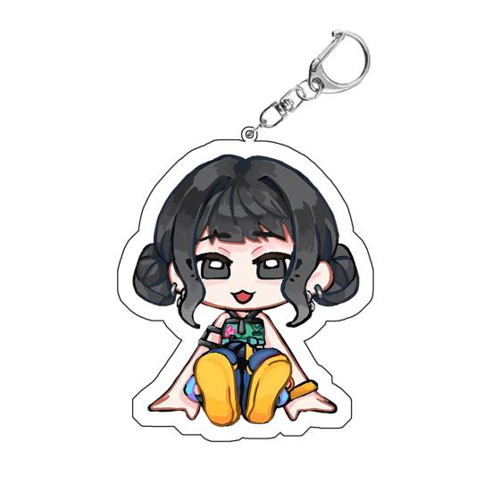 

Брелок-подвеска «Охотники на ведьм» Богатая детализация персонажа Легкий Портативный Брелок Шарм Аниме Девушка A