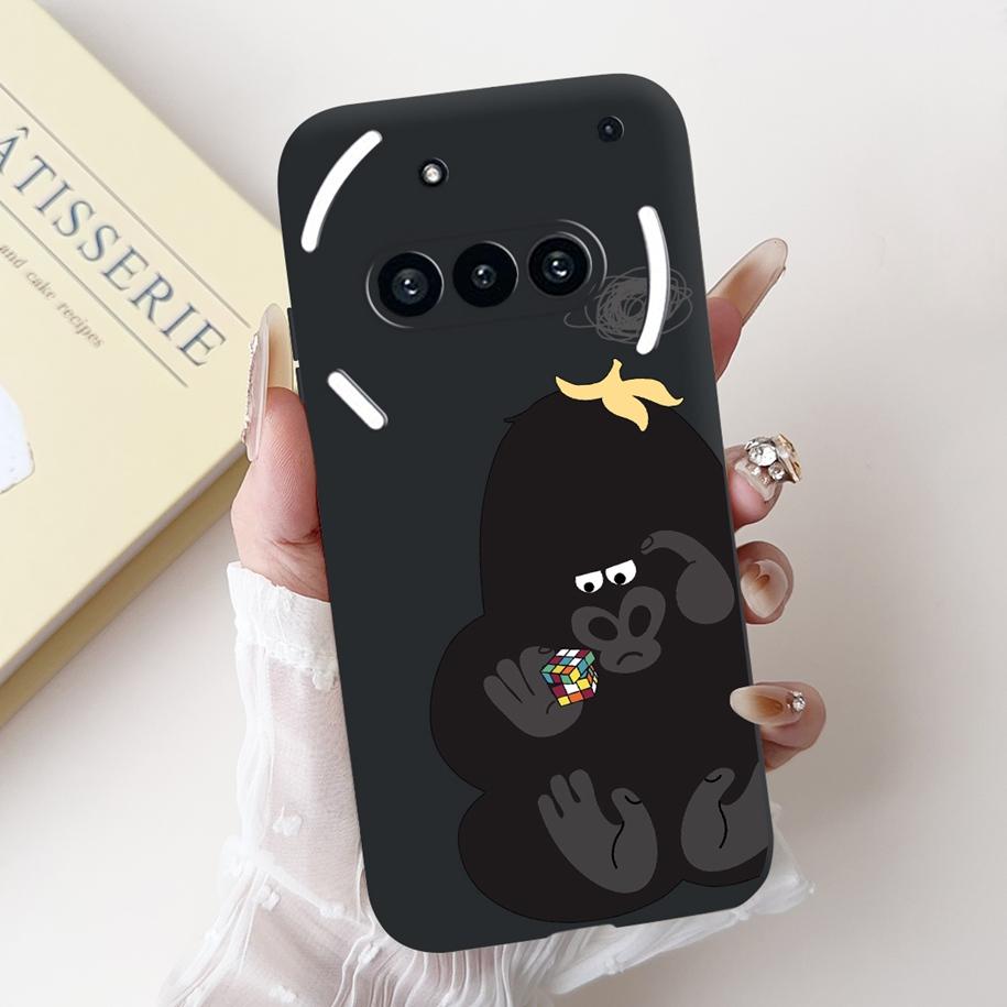 Para Funda Nothing Phone 3A A059 Lindo Dibujo Animado Panda Astronauta Silicona Suave Negro Mate Cubierta Para Nothing Phone3a Pro A059P Fundas