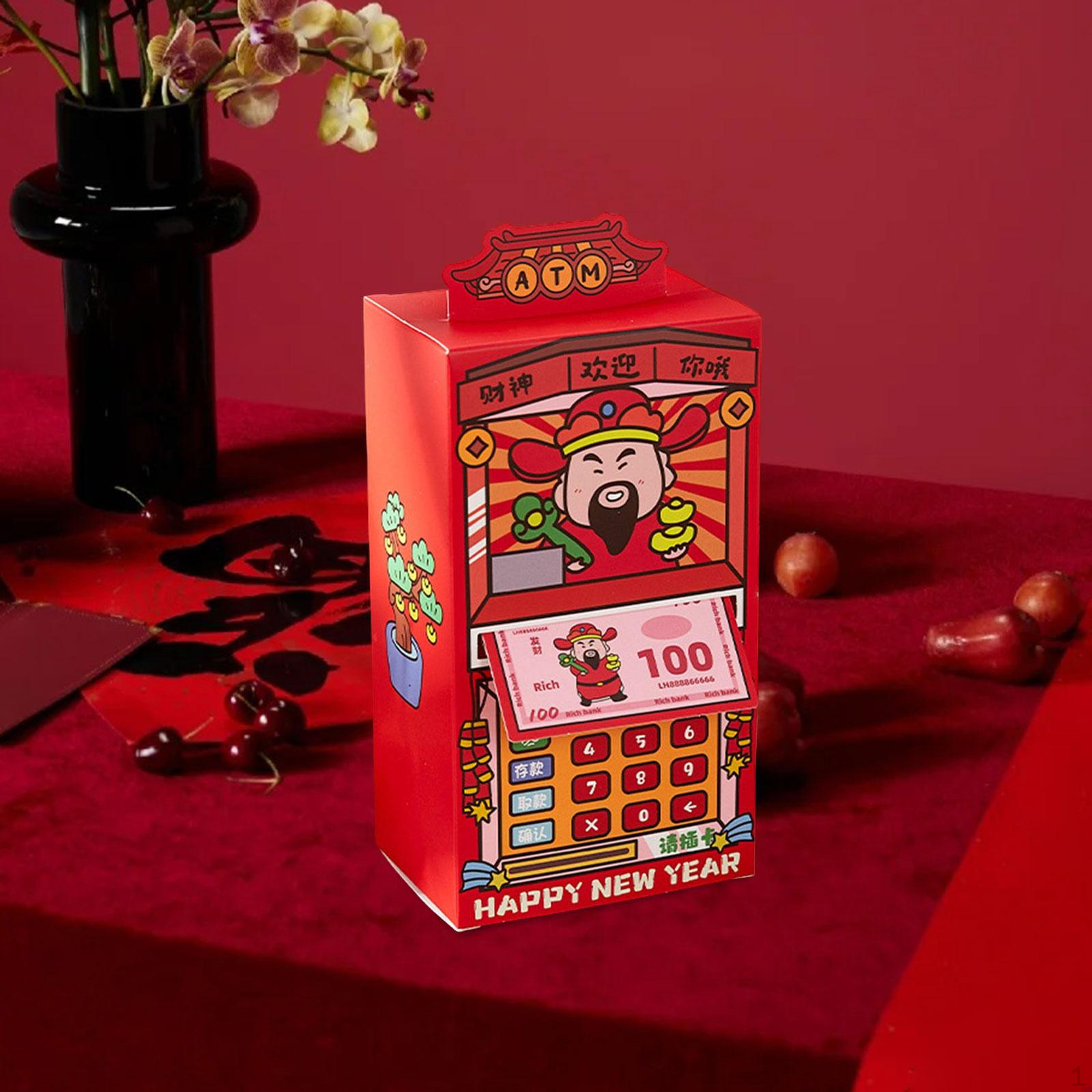 

1 Red Envelopes Chinese Year Hongbao Horse Gift Package Creative Pull-Out Paper Design for God of Fortune