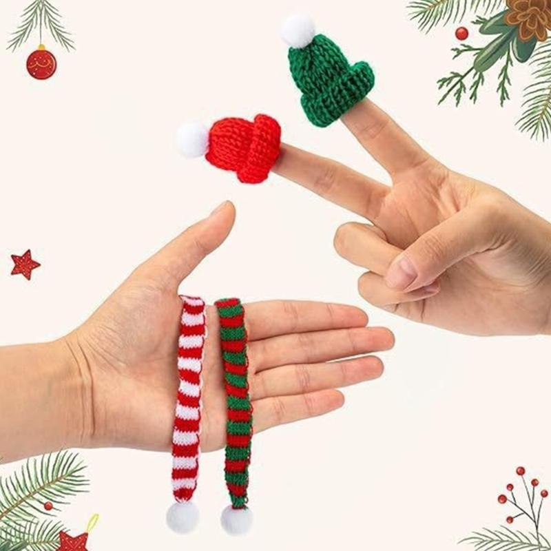 Accesorios de Disfraz Navideño para Botella de Vino de Hilos Hechos a Mano Decoración Festiva Cómoda para Suministros de Fiesta en Casa Oficina