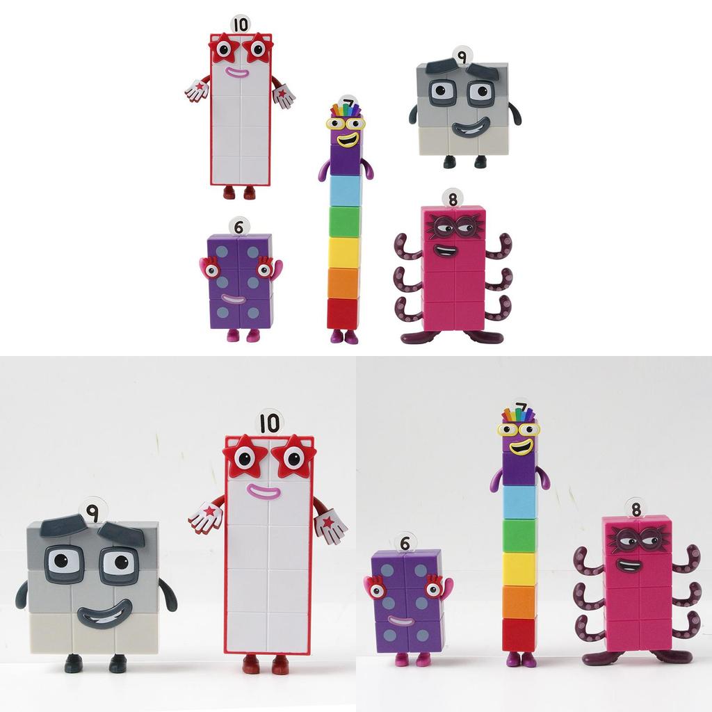 Numberblocks Toy Models With Pvc Construction For Kids And Collectible Fans