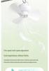 Smart USB Rechargeable Fan with Night Light for Dorms and Camping