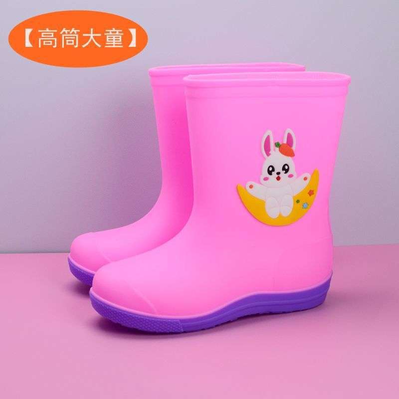 2025 Mode Kinder Universal-Regenstiefel mit Baumwolle Rutschfeste Wasserschuhe Kinderregenschuhe Männer und Frauen Niedliche Cartoon 1~ 8 Jahre alt