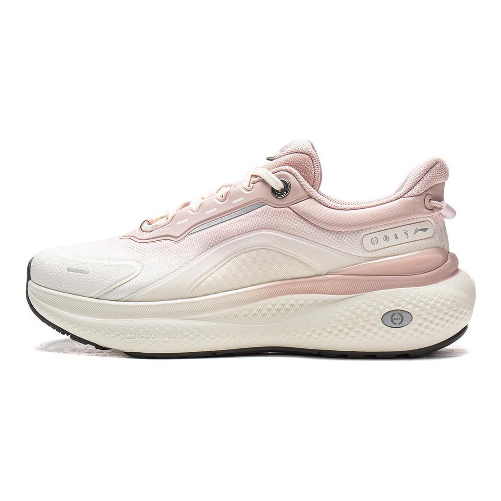 Li Ning SOFT PLUS 2 Cushioning Slip Resistant Abrasion Resistant Height Increasing Low Top Casual Shoes Women's AGLW014-4