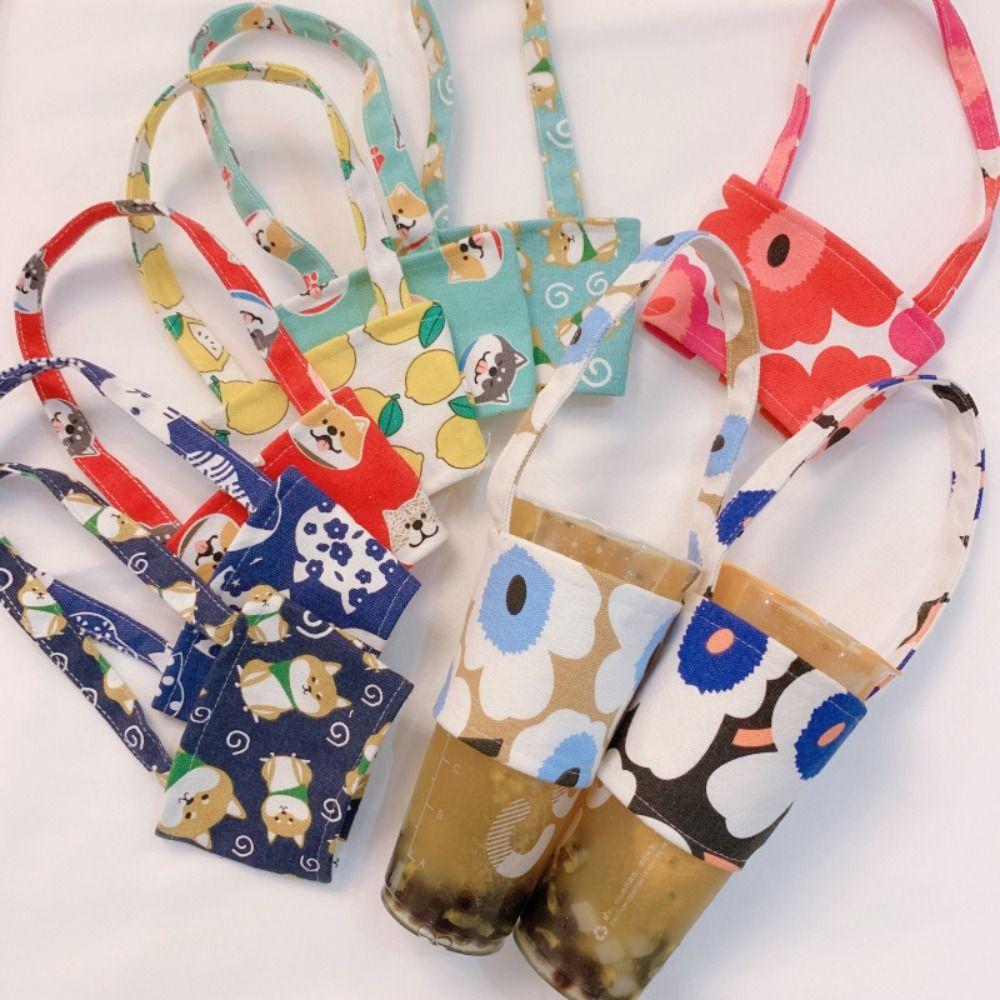 

Cartoon Printing Water Bottle Carry Bag Cotton Cloth Cup Sleeve Water Bottle Cover Children 04