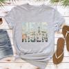 He Is Risen Matthew Easter T Shirt for Women Christian Religious Graphic Tees Casual Short Sleeve Faith Based Holiday Tops