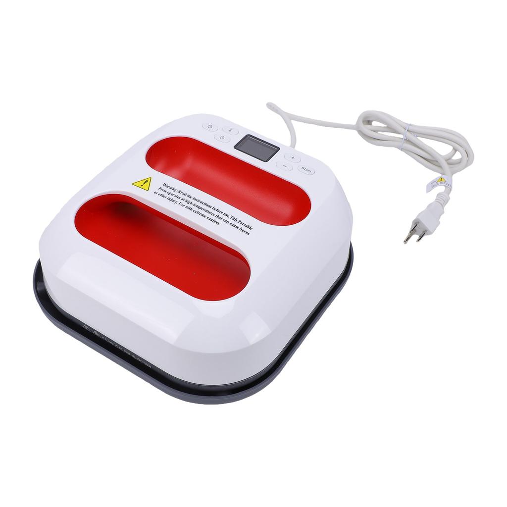 Heat Press 9x9 Inch Automatic Press Fast Uniform Heating Handheld Heat Transfer Machine for Craft Clothing