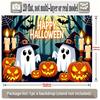 Party Backdrop Halloween Flat Banners Spooky Ghosts Pumpkins Celebrations Wedding Enthusiasts Photo Booth Decor Front Door Decor