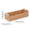 Handwoven Braided Toilet Paper Basket Wood Handle Sundry Storage Basket  Snack